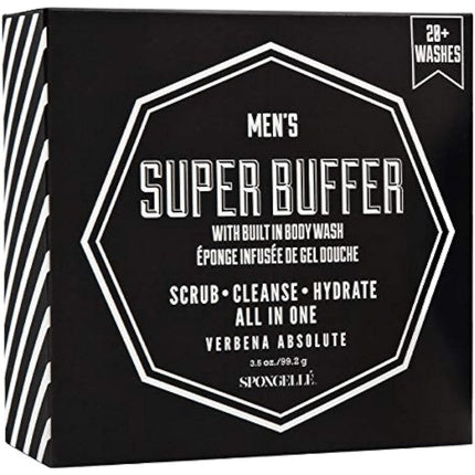 Gel de duș Spongellé Men's Mini Body Wash Infused Buffer, Verbena Absolute, 140 g