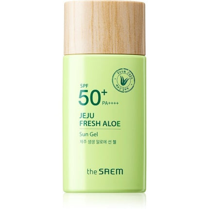 Gel de protecție solară The Saem Jeju Fresh Aloe, SPF 50+, PA++++, 60 g