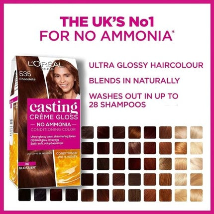 Vopsea de păr, L'Oréal, Casting Creme Gloss, Peanut Mochaccino