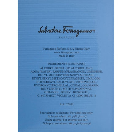 Parfum, Salvatore Ferragamo, Acqua Essenziale, albastru