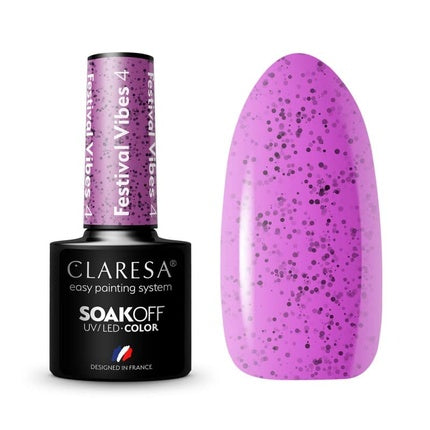 Lac de unghii UV, Claresa, Festival Vibes, 5ml