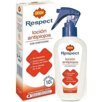 Loțiune antipăduchi Orion Respect, cu dimeticonă, spray, 100 ml