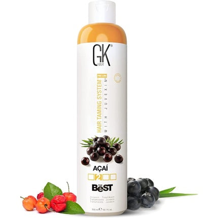 Ser par GK HAIR, Acai Best Vegan, Tratament netezire cu keratina, 1000ml