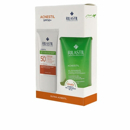 Set Cremă de Protecție Solară, Rilastil Sun System Acnestil SPF50+, 2 bucăți