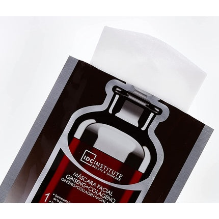 Mască facială IDC Institute, Ginseng+Collagen, 22g, negru
