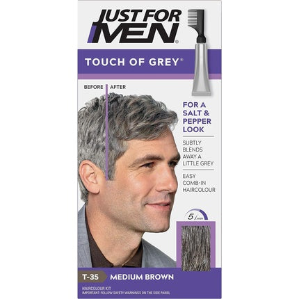 Just For Men, Medium Brown Hair Dye, Comb-In Applicator, Ammonia Free