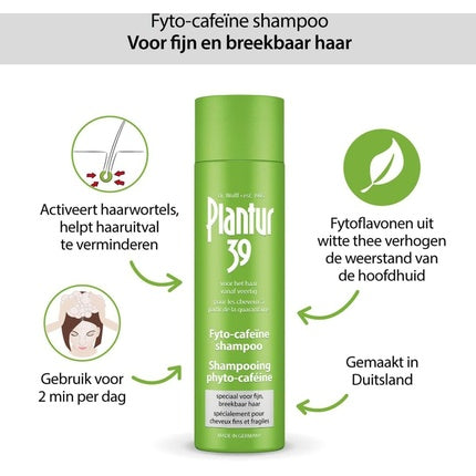 Șampon Plantur 39 Phyto-Cafeină, păr fin, 250ml