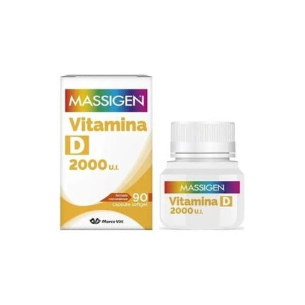 Supliment Vitamina D, Marco Viti Massigen 2000 IU, 90 Capsule