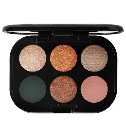 Paletă ochi MAC Connect In Colour X6 Bronze Influence, culori mixte, capacitate 6x1.5g
