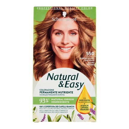 Vopsea de par, Schwarzkopf, Natural&Easy, Blond inchis Blond natural, 142.5ml