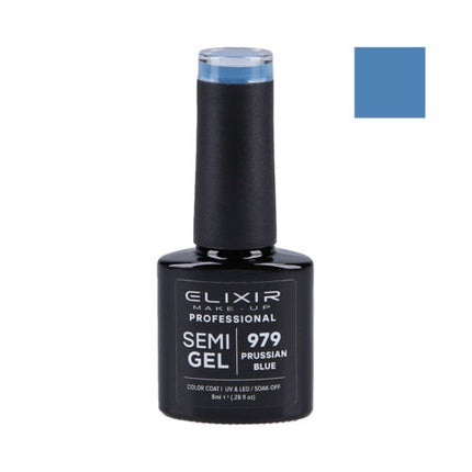 Ojă Semipermanentă, Elixir, 979, albastru prusac, 8ml