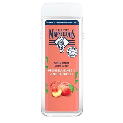 Gel de duș Le Petit Marseillais, Piersică și Nectarină, 400 ml, ambalaj reciclabil