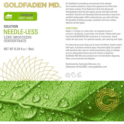 Ser Anti-Îmbătrânire, Goldfaden MD, Needle-Less, verde