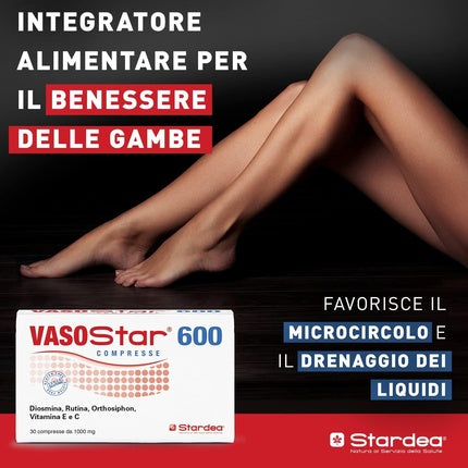 Supliment alimentar, Stardea, Vasostar 600, comprimate, alb