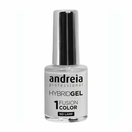 Smalti Unghii, Andreia Hybrid Gel Fusion H73, 10.5ml, Alb Mătăsos