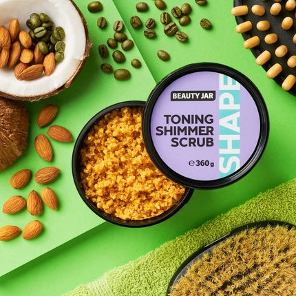 Scrub corp Beauty Jar Shape strălucitor exfoliant, 360g, violet