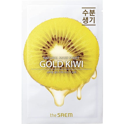 Masca Facială Subțire The Saem Natural Gold Kiwi, Hidratantă, 21ml