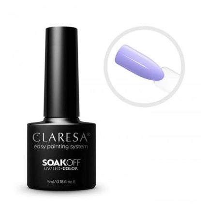 Gel de unghii Claresa SoakOFF UV/LED Gel Purple 602, violet, 5ml