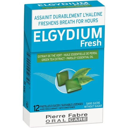 Pastile pentru sucit Elgydium Fresh, fără zahăr, 12 pastile