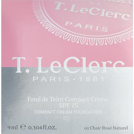 Fond de ten compact T. Leclerc, Chair Rosé Naturel, 9ml