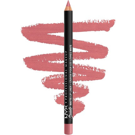 Cremă buze NYX Professional Makeup Suede Matte Lip Liner SMLL09 Tea & Cookies, culoare roz pal