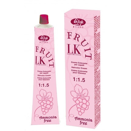 Set vopsea păr Lisap Fruit LK, culoare Mahogany Blonde (7/34), cu developer 20 Volume, ambalaj roz