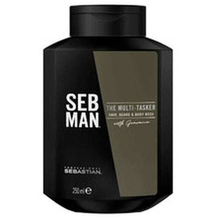 Gel de duș pentru bărbați, Sebastian Professional, Seb Man The Multitasker, 250ml, negru