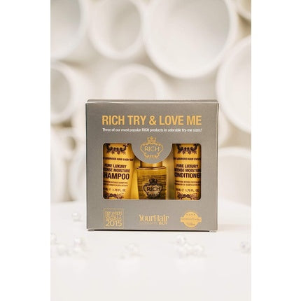 Set Îngrijire Păr Rich, Try & Love Me, auriu