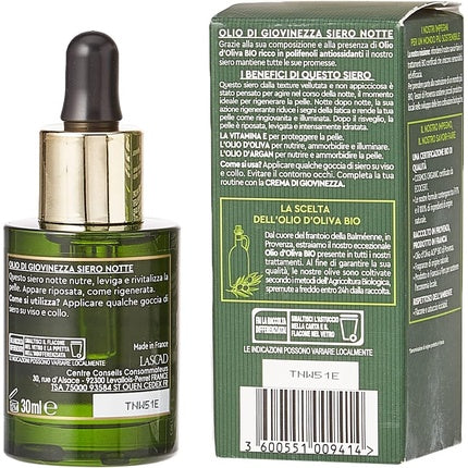 Ser anti-aging Tesori Di Provenza, Olio di Giovinezza, 30ml, verde