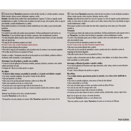 Patch Termic Thermacare pentru Gât, Umăr și Încheietură, Alb, 6 buc