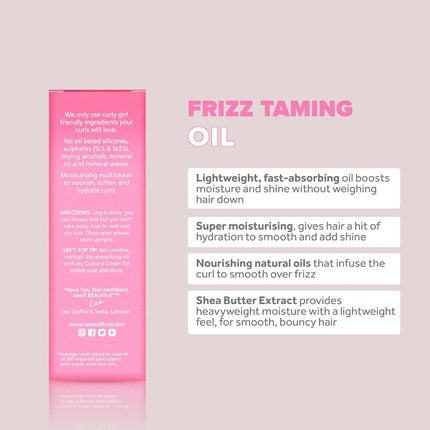 Ulei Par Lee Stafford Frizz Taming 50ml Roz