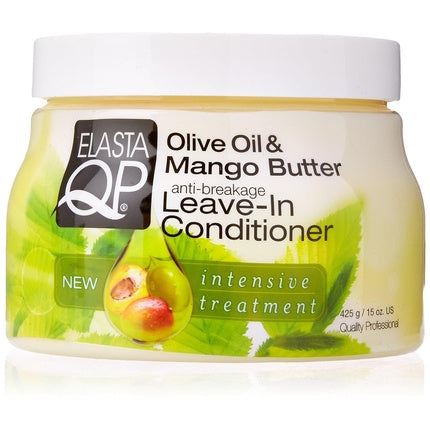 Condiționer Leave-In Elasta QP cu Ulei de Măsline și Unt de Mango, 453g