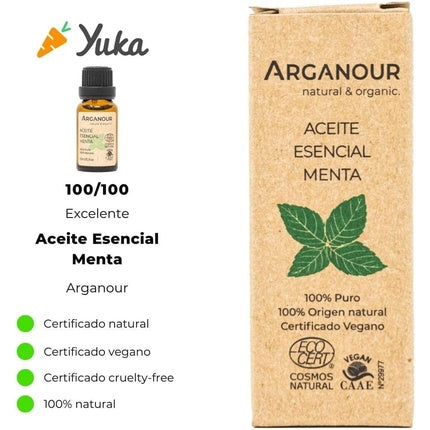 Ulei esențial de mentă, Arganour, 15ml