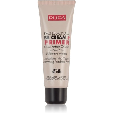 BB Cream + Primer, Pupa, SPF20 001 Nude, 50ml
