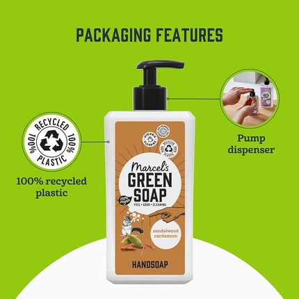Săpun lichid, Marcel's Green Soap, Sandalwood Cardamom, 500ml