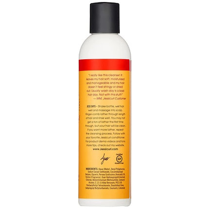 Șampon hidratant pentru păr creț Jessicurl, Island Fantasy, 8 Fl oz