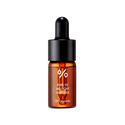 Serum cu Vitamina C Dr.Ceuracle Pure VC Mellite Ampoule, Ambalaj sticlă maro cu pipetă neagră