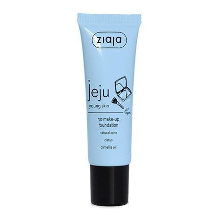 Corectare de ten, Ziaja, Jeju Natural Tone Liquid Skin Corrector No Makeup Foundation 30ml, albastru