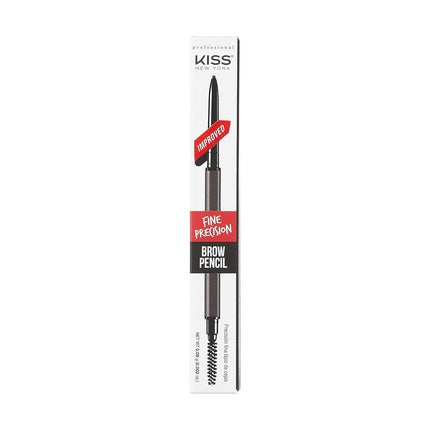 Creion Sprâncene Kiss New York cu Periuță Spoolie, Precizie Ultrafină