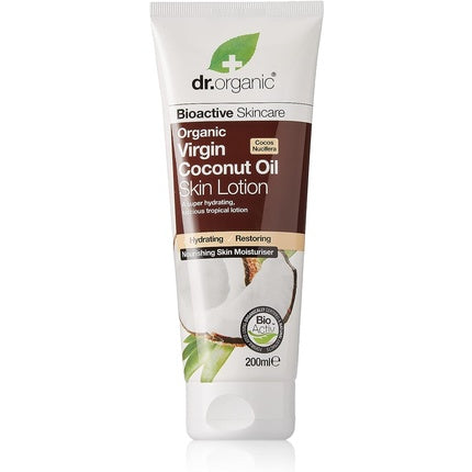 Loțiune Dr Organic, ulei de cocos, 200 ml