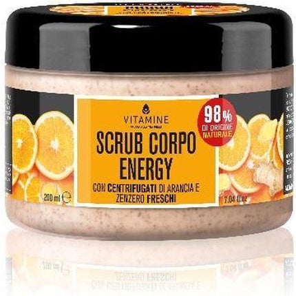 Scrub Corp, Vitamine, Energy, cu Centrifugate de Portocală și Zmeură, 200 ml, Bej