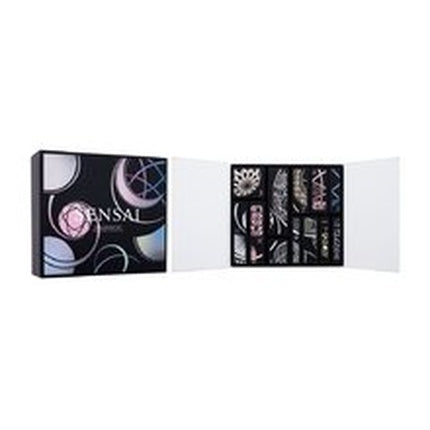 Set cadou parfum Sensai Holiday Gift Set, cutie neagră cu design abstract, 557 g