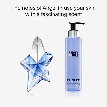 Gel de duș, Mugler Angel, floral lemnos, 200 ml