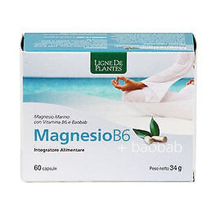 Integrator Alimentar, Ligne de Plantes, Magneziu B6 + Baobab, 60 Capsule
