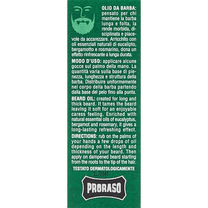 Ulei pentru barbă, Proraso, Refreshing Soft, 30ml