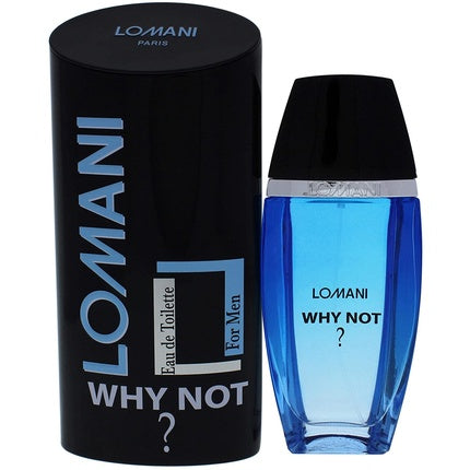 Lomani Why Not By Lomani For Men, Parfum, EDT, albastru, 3.3 Oz