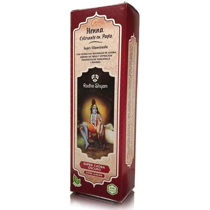 Pastă Henna, Radhe Shyam, Super Caoba Oscuro, 200ml