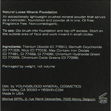 Fond de ten pudră minerală Youngblood, Warm Beige, 68g