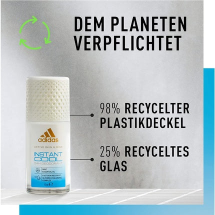Deodorant roll-on, adidas, Instant Cool, menta, 50ml