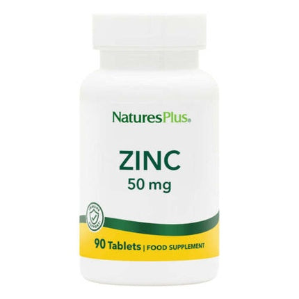 Capsule, Nature's Plus, Zinc 50mg, albe